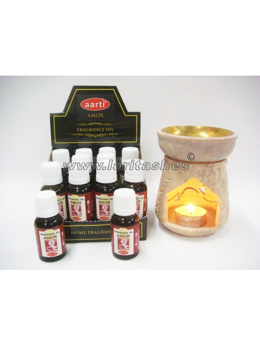 Aceite perfumado Aarti Amor 15ml (pack 12)